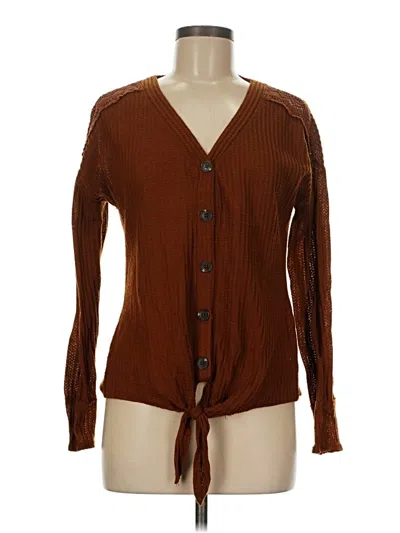 Pre-owned Maurices Cardigan Sweater In Brown