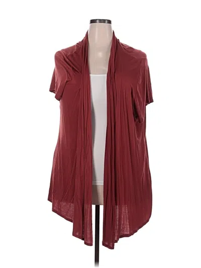 Pre-owned Maurices Cardigan Sweater In Burgundy