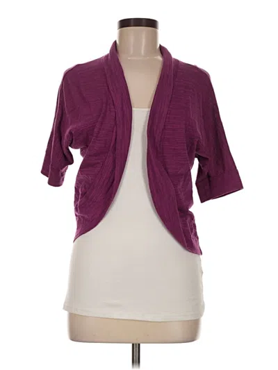 Pre-owned Maurices Cardigan Sweater In Burgundy