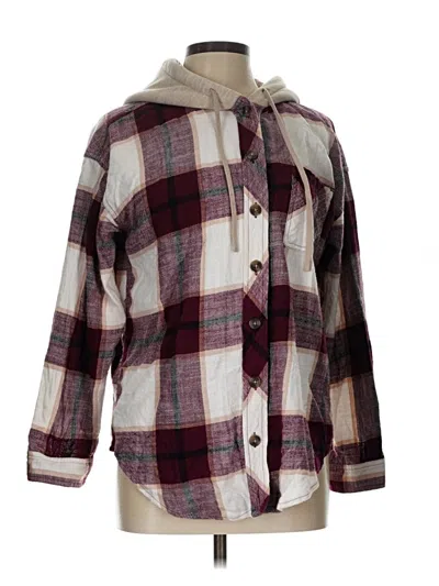 Pre-owned Maurices Cardigan Sweater In Burgundy