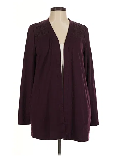 Pre-owned Maurices Cardigan Sweater In Burgundy