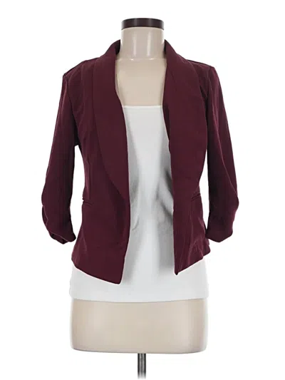 Pre-owned Maurices Cardigan Sweater In Burgundy