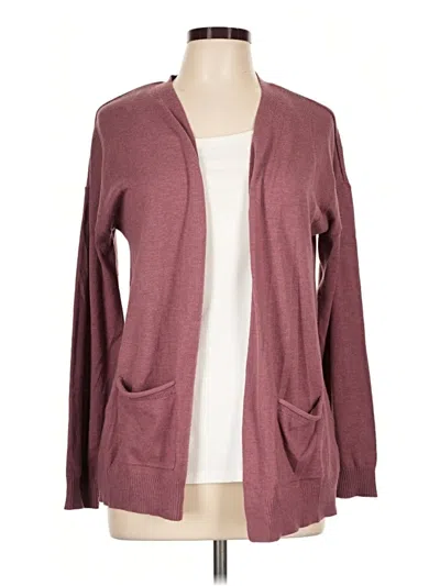 Pre-owned Maurices Cardigan Sweater In Burgundy
