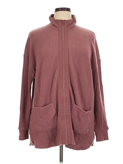 Pre-owned Maurices Cardigan Sweater In Burgundy