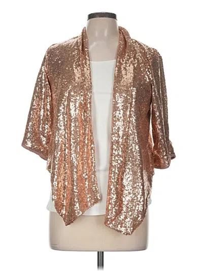 Pre-owned Maurices Cardigan Sweater In Gold