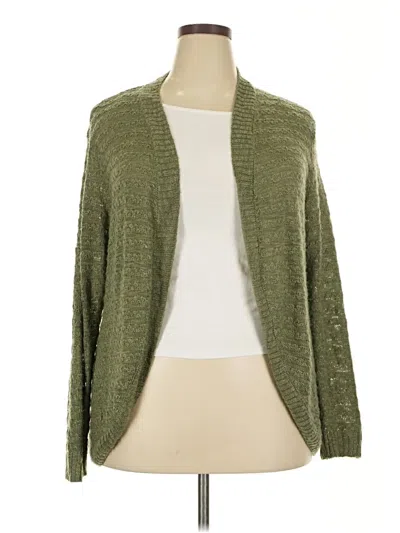 Pre-owned Maurices Cardigan Sweater In Green