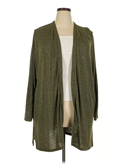 Pre-owned Maurices Cardigan Sweater In Green