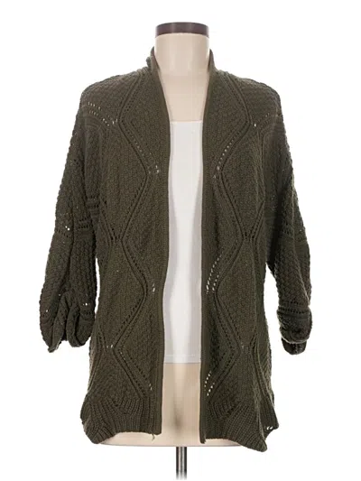 Pre-owned Maurices Cardigan Sweater In Green