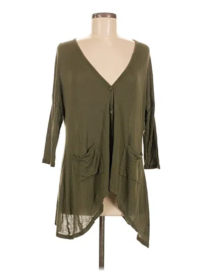 Pre-owned Maurices Cardigan Sweater In Green