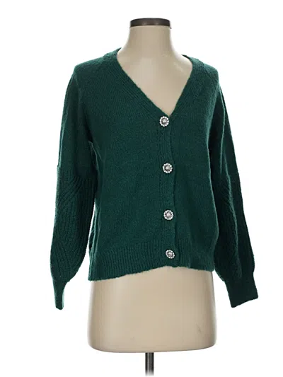 Pre-owned Maurices Cardigan Sweater In Green