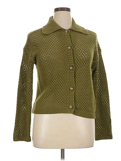 Pre-owned Maurices Cardigan Sweater In Green