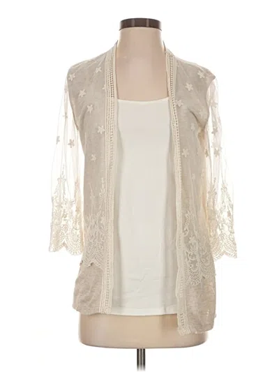 Pre-owned Maurices Cardigan Sweater In Ivory