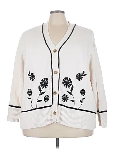 Pre-owned Maurices Cardigan Sweater In Ivory