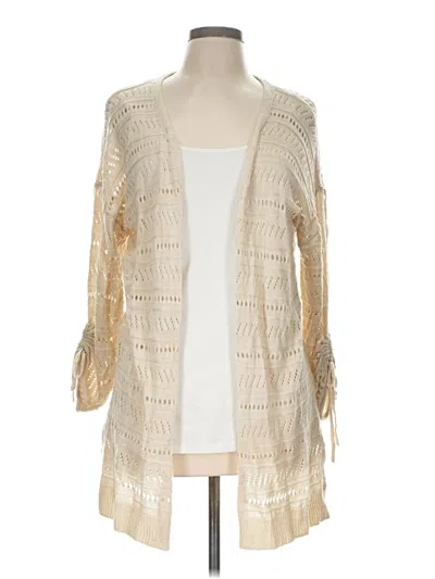 Pre-owned Maurices Cardigan Sweater In Ivory