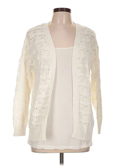 Pre-owned Maurices Cardigan Sweater In Ivory