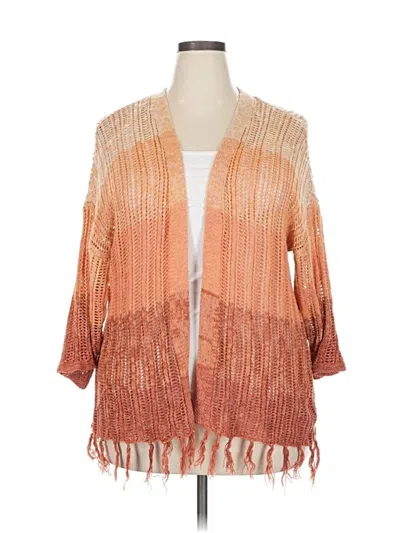 Pre-owned Maurices Cardigan Sweater In Orange
