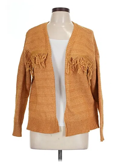 Pre-owned Maurices Cardigan Sweater In Orange