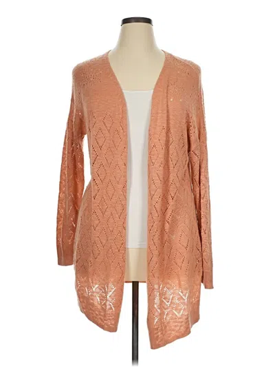 Pre-owned Maurices Cardigan Sweater In Orange