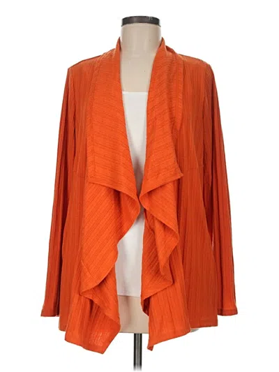 Pre-owned Maurices Cardigan Sweater In Orange