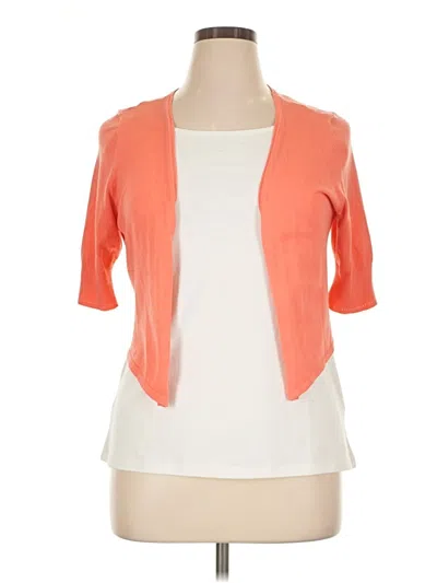 Pre-owned Maurices Cardigan Sweater In Orange
