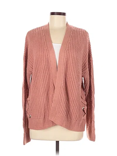 Pre-owned Maurices Cardigan Sweater In Pink