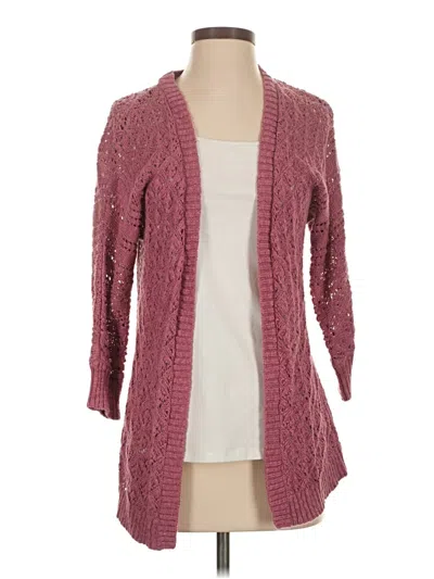 Pre-owned Maurices Cardigan Sweater In Pink