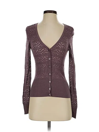 Pre-owned Maurices Cardigan Sweater In Purple