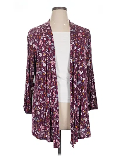 Pre-owned Maurices Cardigan Sweater In Purple