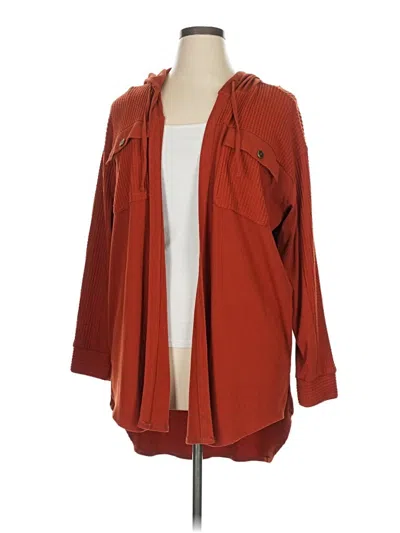 Pre-owned Maurices Cardigan Sweater In Red