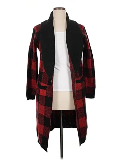 Pre-owned Maurices Cardigan Sweater In Red