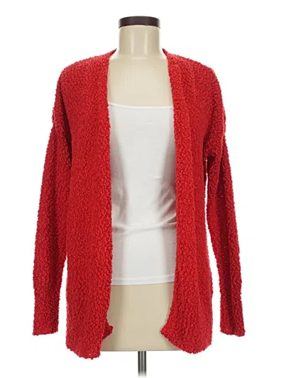 Pre-owned Maurices Cardigan Sweater In Red