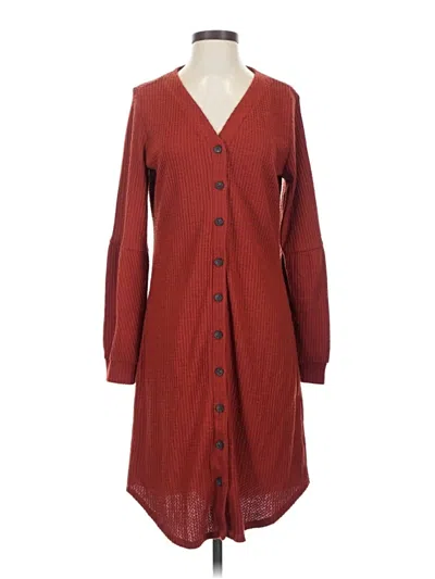 Pre-owned Maurices Cardigan Sweater In Red