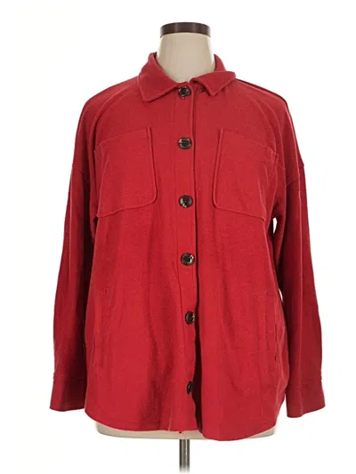 Pre-owned Maurices Cardigan Sweater In Red