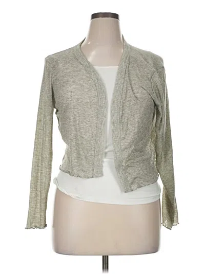 Pre-owned Maurices Cardigan Sweater In Silver