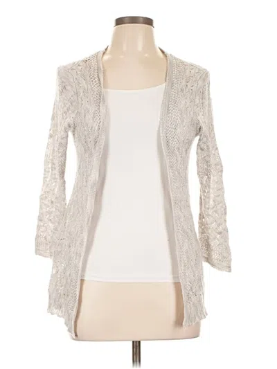Pre-owned Maurices Cardigan Sweater In Silver