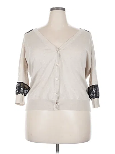 Pre-owned Maurices Cardigan Sweater In Silver
