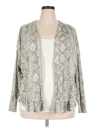 Pre-owned Maurices Cardigan Sweater In Silver