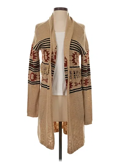 Pre-owned Maurices Cardigan Sweater In Tan
