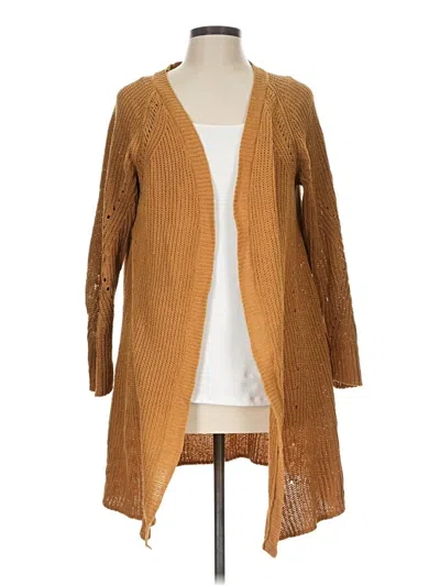 Pre-owned Maurices Cardigan Sweater In Tan