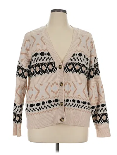 Pre-owned Maurices Cardigan Sweater In Tan
