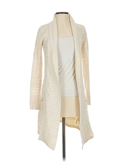Pre-owned Maurices Cardigan Sweater In White