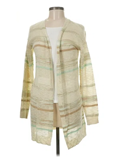 Pre-owned Maurices Cardigan Sweater In White