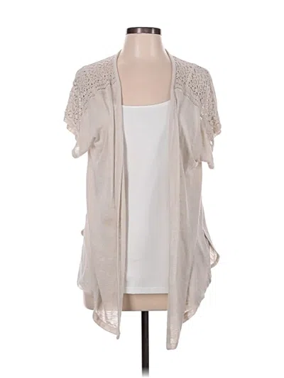 Pre-owned Maurices Cardigan Sweater In White