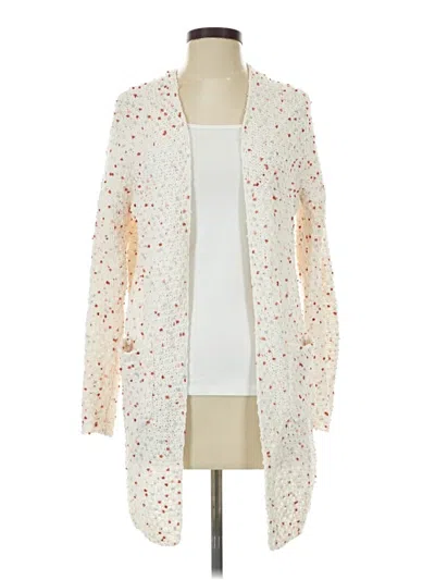 Pre-owned Maurices Cardigan Sweater In White