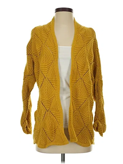 Pre-owned Maurices Cardigan Sweater In Yellow