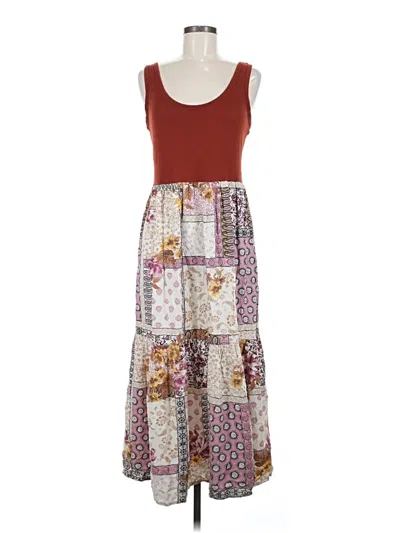 Pre-owned Maurices Casual Dress In Burgundy