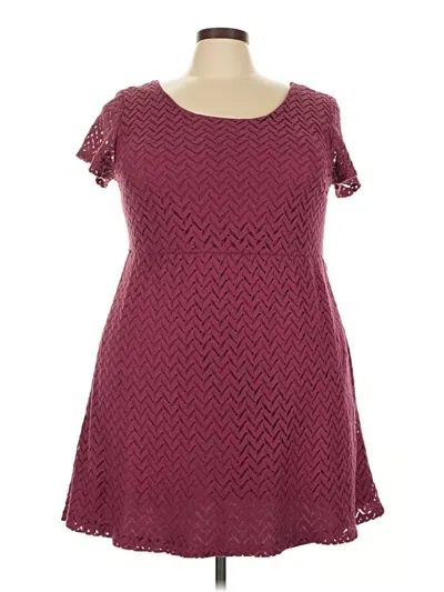 Pre-owned Maurices Casual Dress In Burgundy