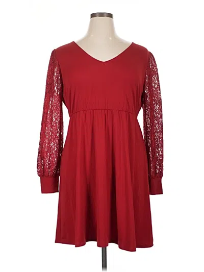 Pre-owned Maurices Casual Dress In Burgundy