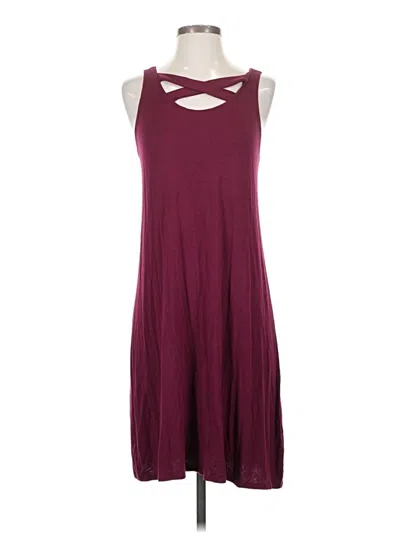 Pre-owned Maurices Casual Dress In Burgundy