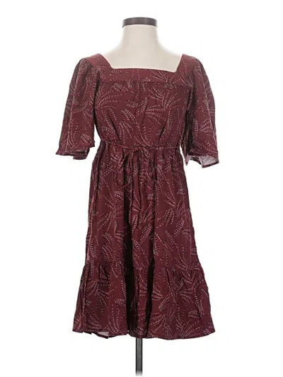 Pre-owned Maurices Casual Dress In Burgundy
